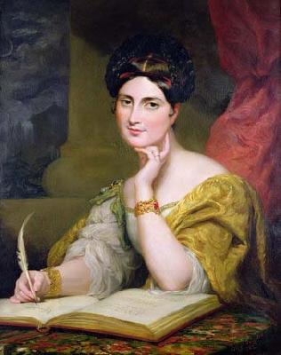 George Hayter The Hon. Mrs. Caroline Norton, society beauty and author, 1832 oil painting picture